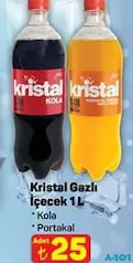 KRİSTAL GAZLI İÇECEK KOLA 1 L